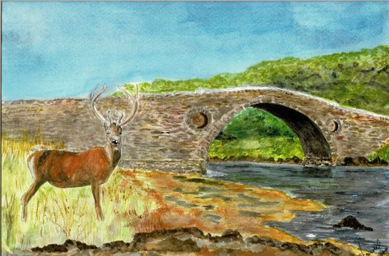Deer by Bridge